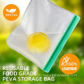 ถุงเก็บอาหาร PEVA 12 ชุดที่นำกลับมาใช้ใหม่ได้